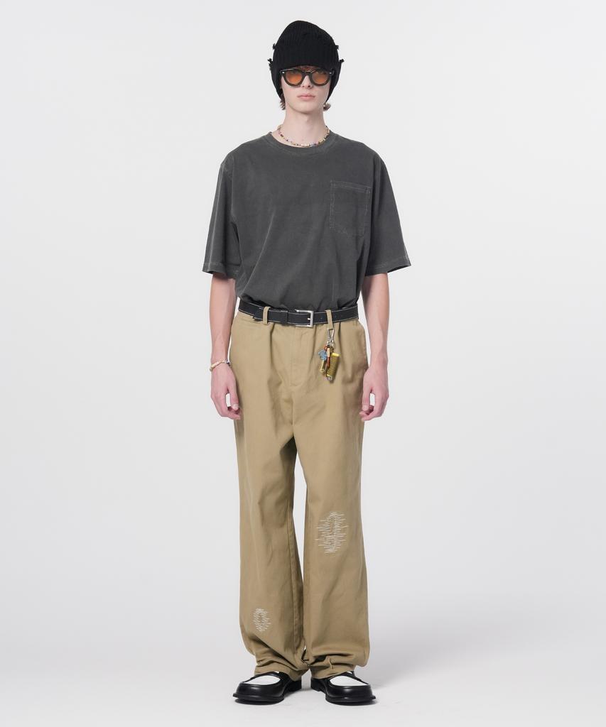 Honguseong Workwear Repair Chino Pants_Beige