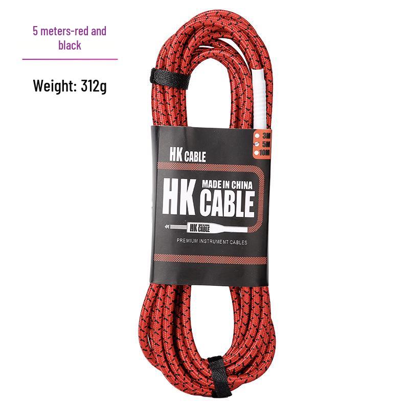 

Вязаный соединительный кабель для гитары и бас-гитары - 3, 5, 10 метров - Аксессуар для электроакустических и электроинструментов