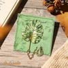 Metal Bookmarks - Vintage Leaf Shape Bookmarks Set, Enamel Gold Edge Book Page Clips, Elegant Chinese Style Reading Accessories (8cm X 8cm)