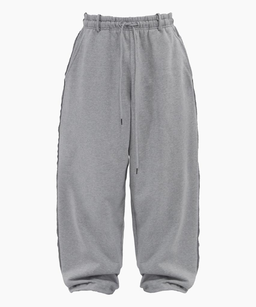 Keuligeon Wide Track Pants Max Over Fit Melange Gray