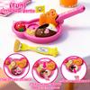 Simulation Food Feeding Toys With Storage Box Bento Hamburger Ice Cream Food Toy Set Dollhouse Kitchen Toys Kid Birthday Gifts