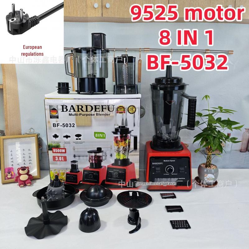 3L 6-in-1 Edelstahl Standmixer & Entsafter: Multifunktionaler Fleischwolf und Mixer