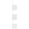 Vidaxl Corner Wall Shelf, High Gloss, White, 19X19X123 Cm