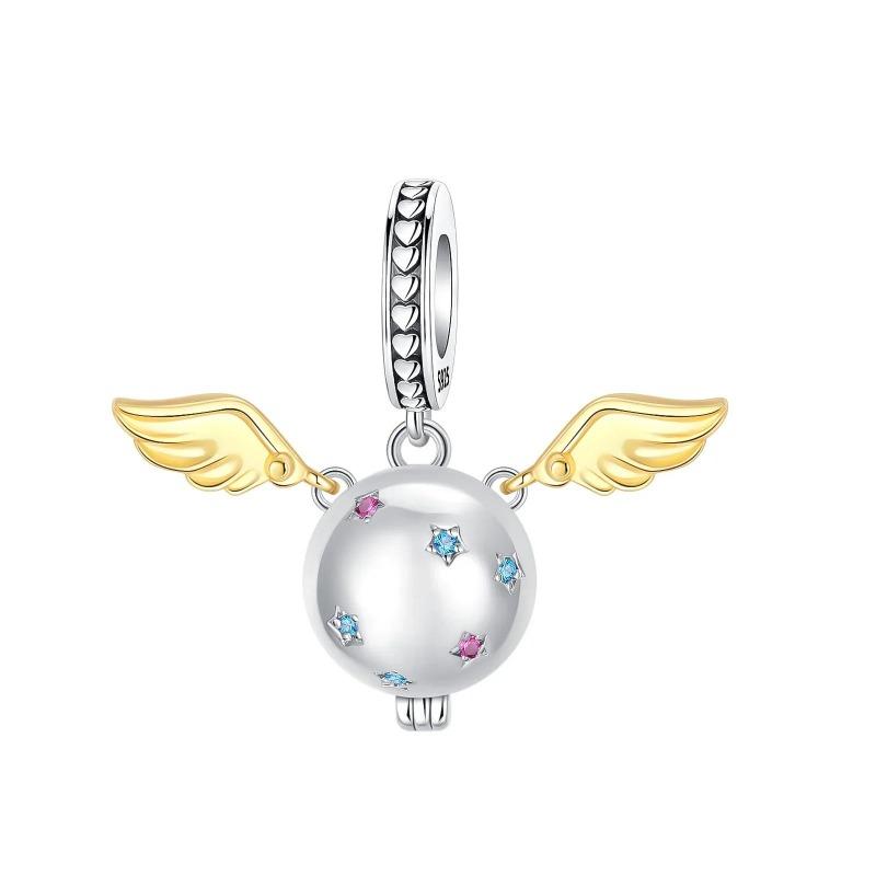 Sparkling Birthstone Charms Copper Heart Mom Key Pendant Bead Fit Original Necklace Bracelet Women Jewelry Diy Gift
