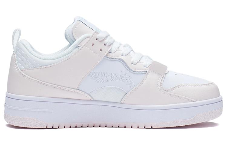 Li Ning Mystic Layer Pro Slip Resistant Abrasion Resistant Low Top Skateboard Shoes Women's White Pink AGCR314-6