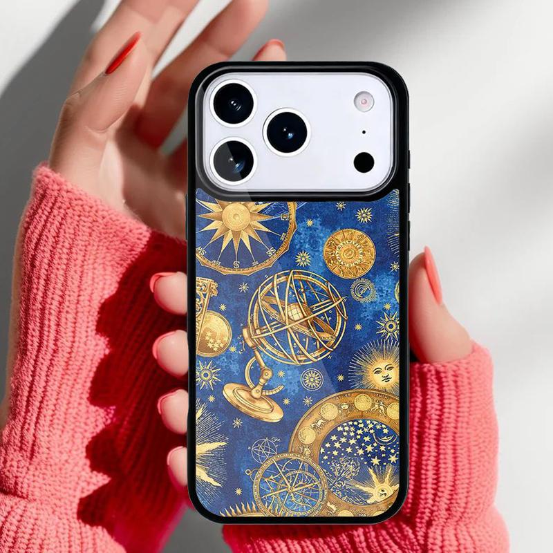 Sun And Moon Star Phone Case for iPhone 17 Air 16e 15 14 13 Pro Max Back Cover for 12 11 Pro Coque