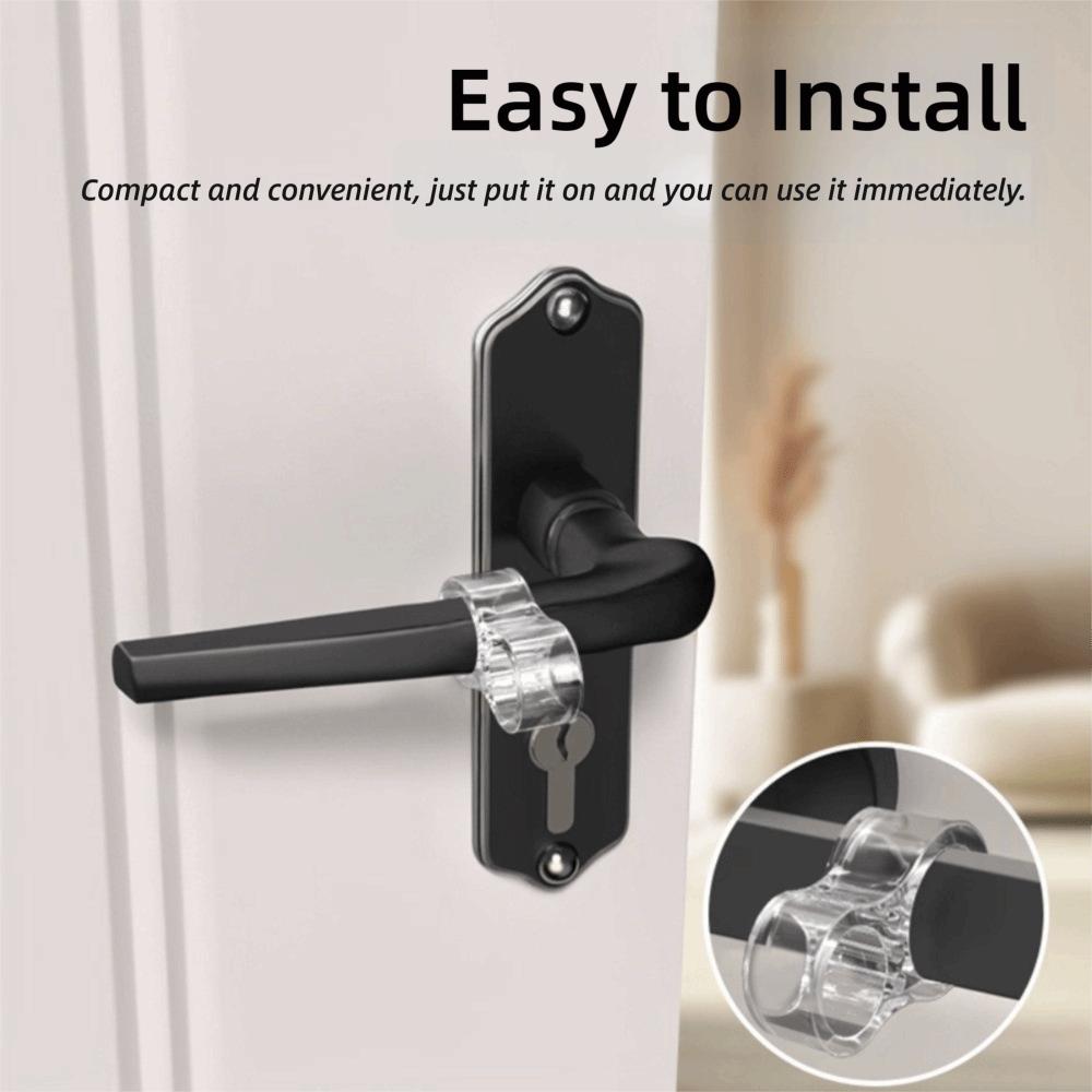 1 pezzo Maniglia Porta in PVC Paraurti Silicone Anti-collisione Silicone Manopola Porta Protettore Senza Trapano Tappo Porta Trasparente Casa Ufficio