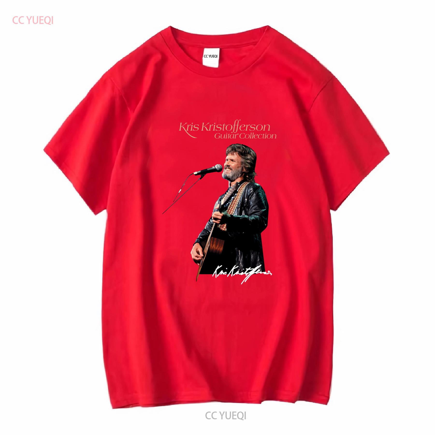 

New Kris Kristofferson Guitar T Shirt Black All Size TMB2292 long or short sleeves vintage Washed Slightly Stretched S
