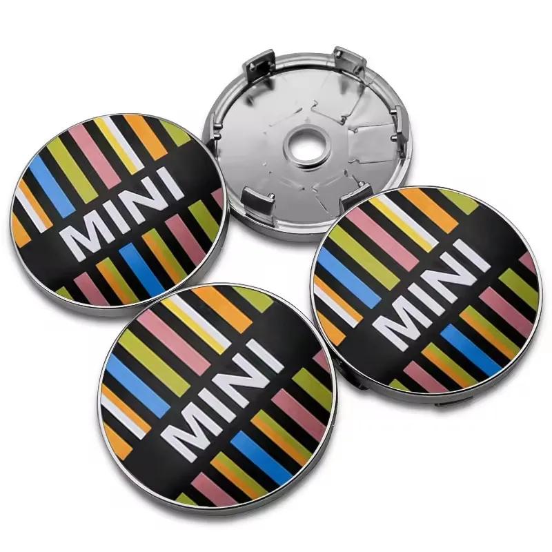 4Pcs 60mm Car Wheel Center Hub Caps Rim Cover Emblem Badge For MINI Cooper One S JCW R56 R53 R57 R60 R59 F54 F55 F56 Accessories