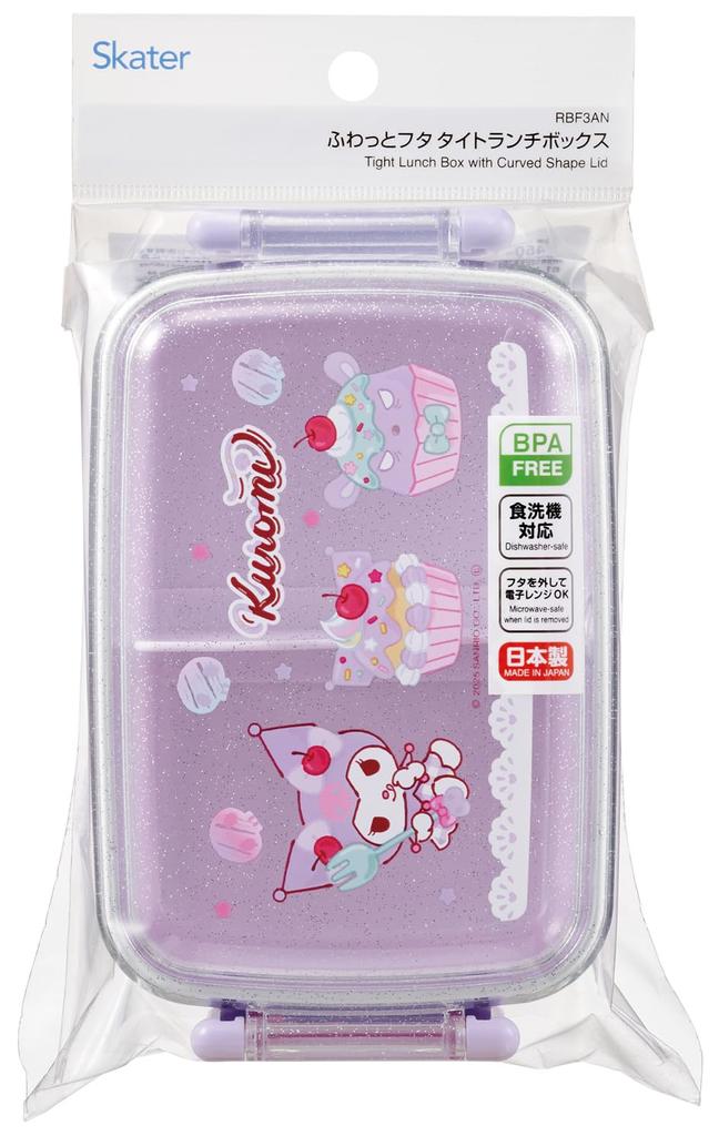 Skater Bento Sanrio Kuromi Fancy Snacks Children's Box, 450ml, & Sweets, Girls' (RBF3AN-A)