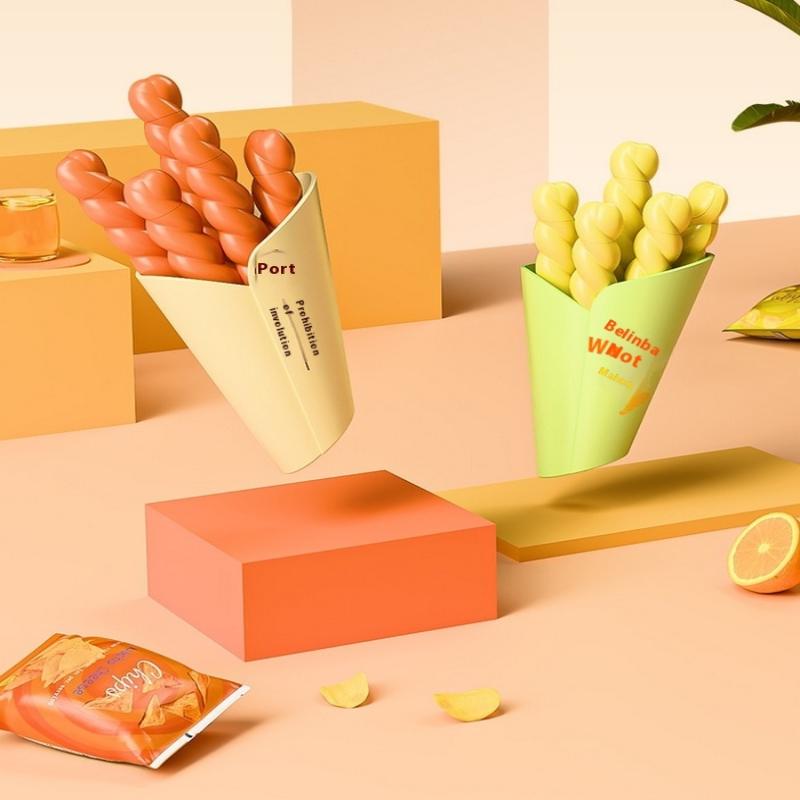 Portable Kitchen Storage Food Snack Twist-Shaped Seal Sealing Sealer Clamp Plastic Tool Kitchen Accessories Food Bag Clips