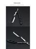 All-Metal Black Manual Razor: Old-Fashioned Shaver & Eyebrow Trimmer