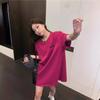 Loose Women's Fashion Wear Short-sleeved Tops, Mid-length Chic Design Letter T-shirts, Women's Trend