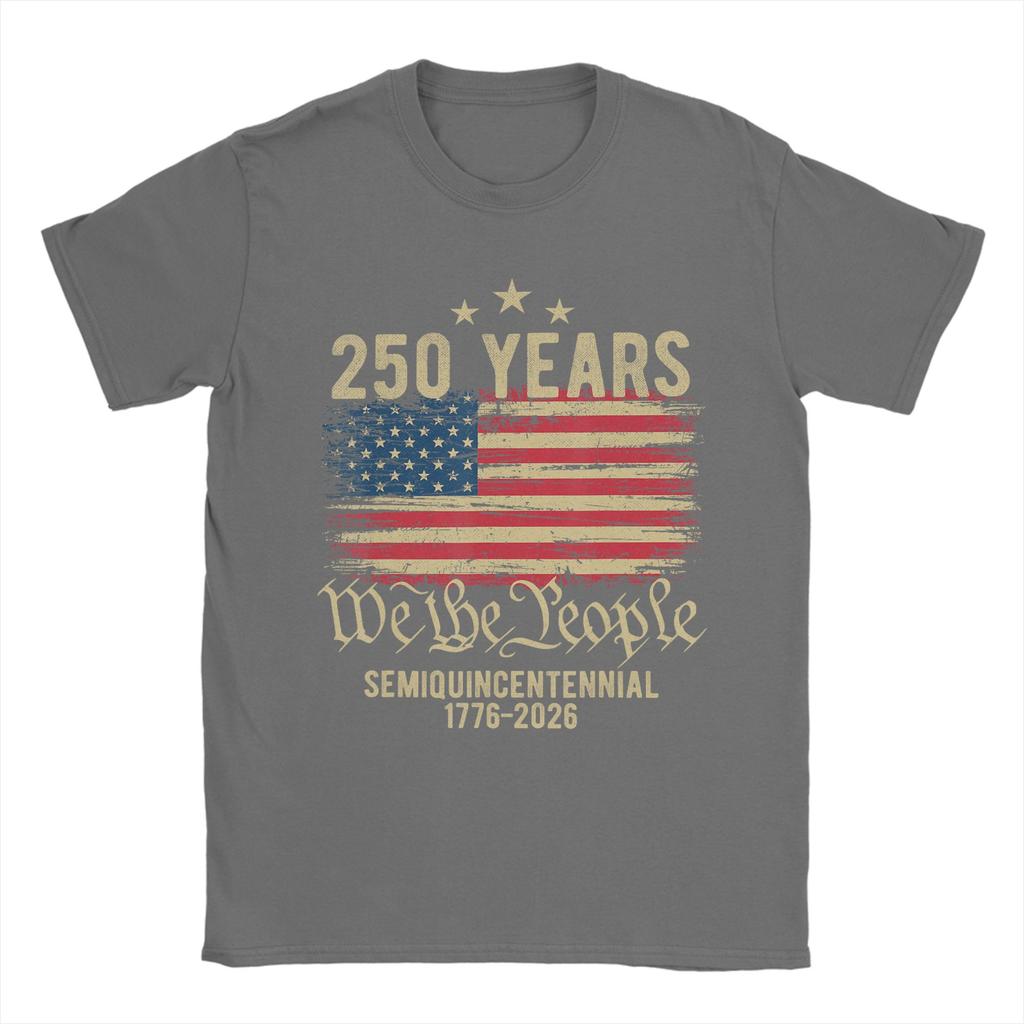 Years American Flag Th Anniversary USA TShirt Beach  100 Cotton TShirts For Unisex Harajuku Design Tshirt Short Sleeve Clothes