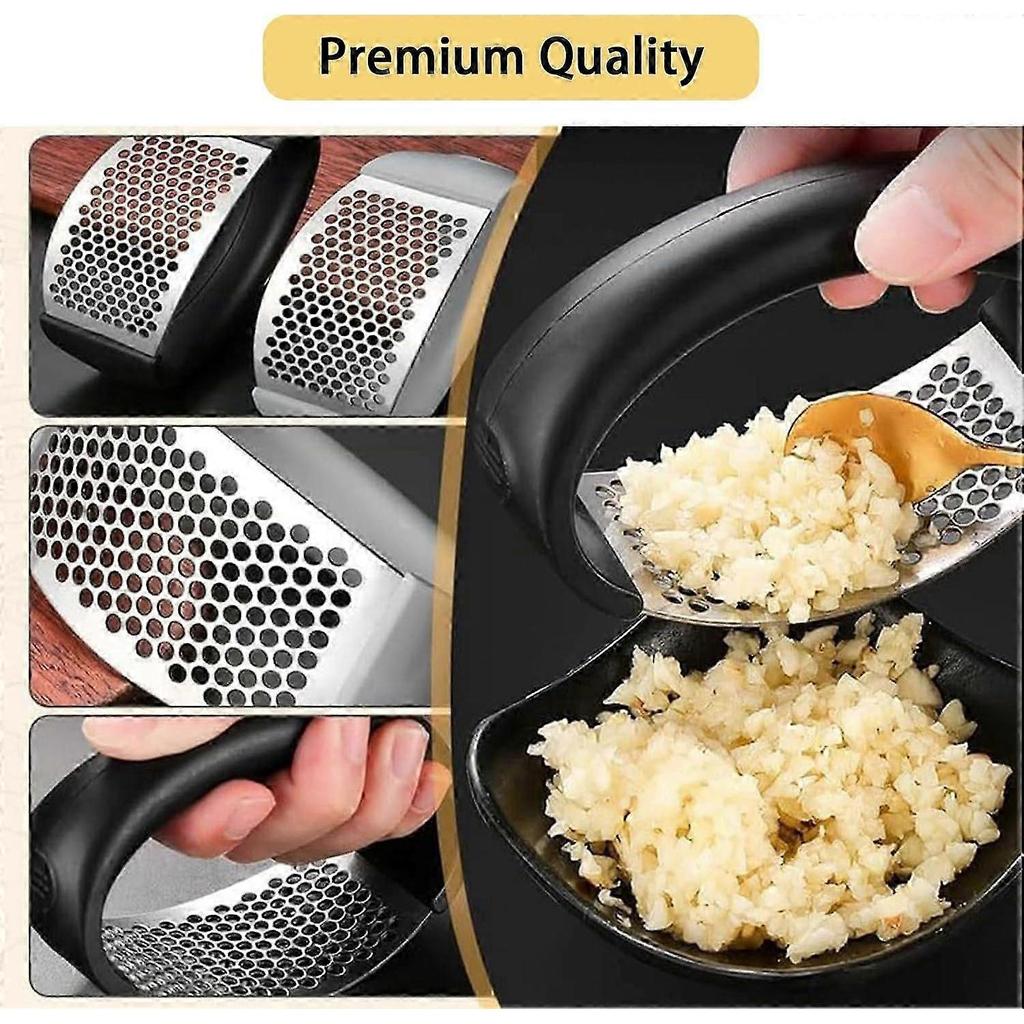 "Effortlessly Crush Garlic with a Garlic Press Stainless Steel,Garlic Press