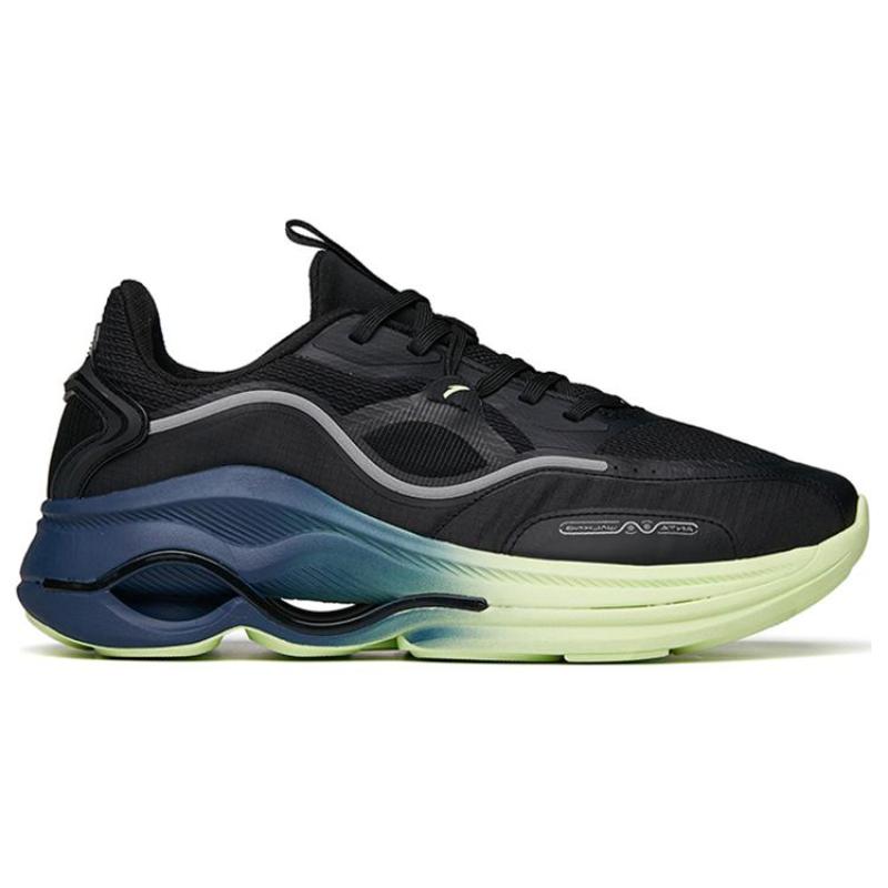 Anta Variety Training Collection Cushioning Anti-Slip And Wear-Resistant Low-Top Training Shoes Men's Black Blue Sneakers 112147722-2
