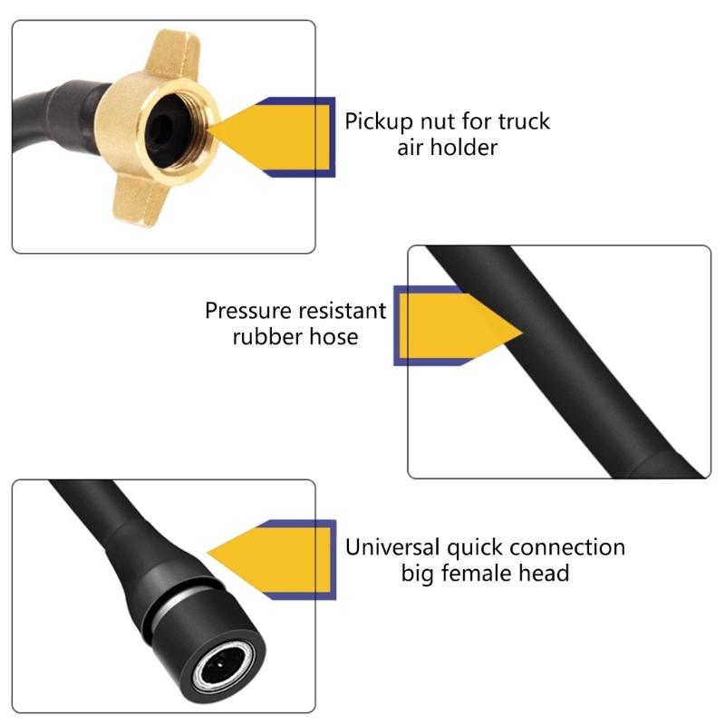 60cm/24-inch Truck Air Tank Air Intake Connector Connecting Pipe Truck Trailer