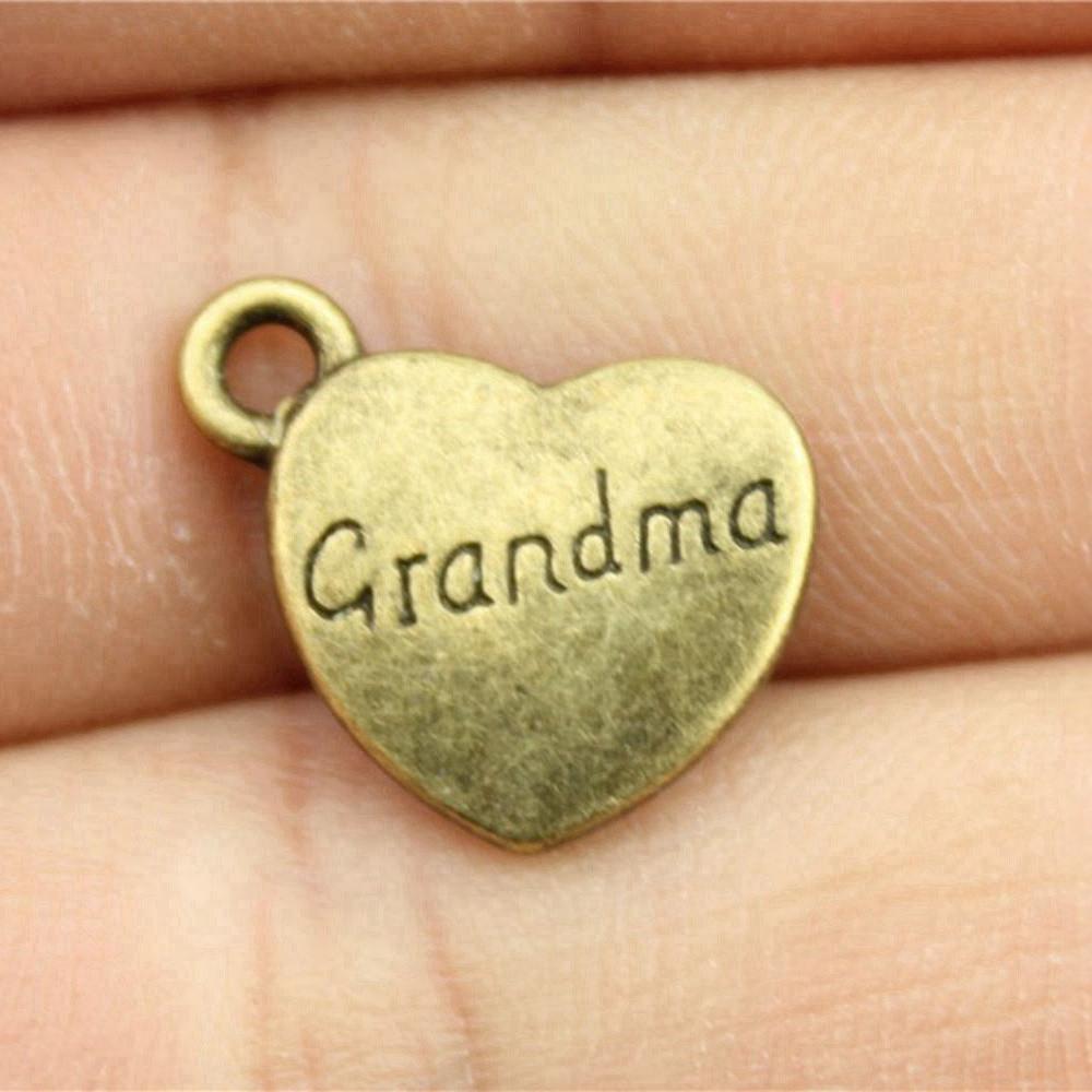 Family Member Heart Tags Charms Pendant Male Jewellery Massive Aesthetic Souvenir