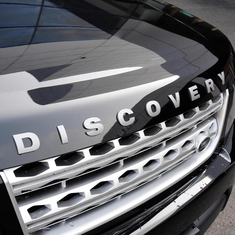 1Pc ABS 3D Chrome Discovery Car Letters Front Hood Bonnet Logo Badge For Land Rover Discovery Emblem Discovery 4 3 5 2 TD5 Accessories