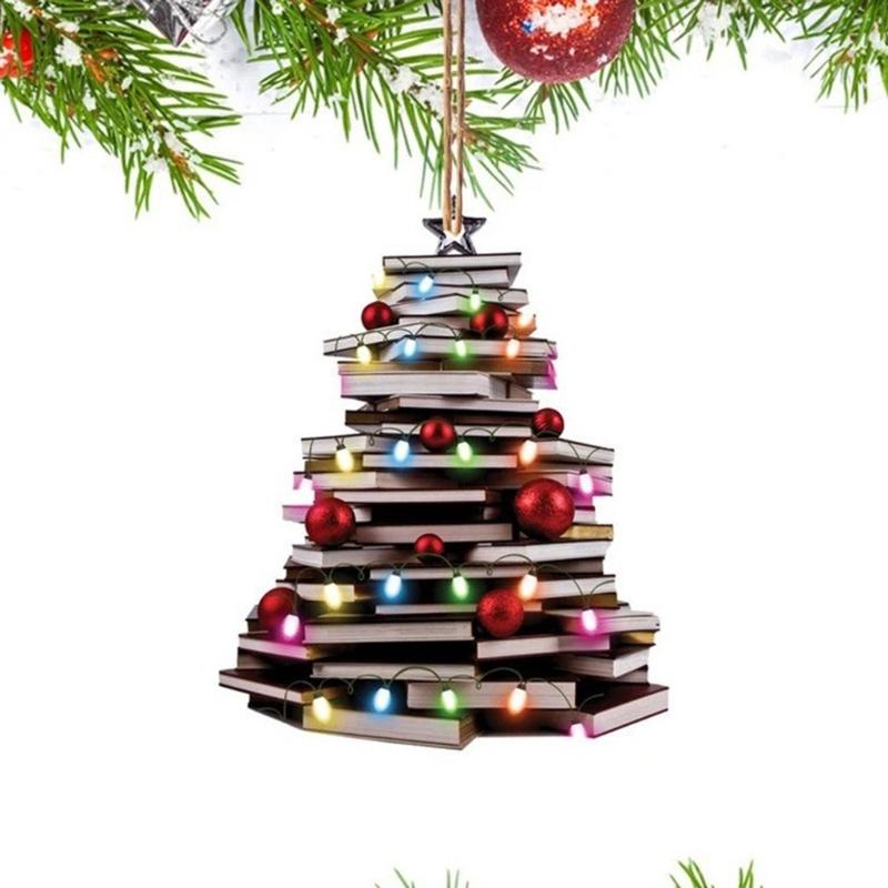 Ornement d'arbre de Noël en acrylique pour voiture Décorations de fête du Nouvel An Styles Idéal pour les thèmes de fête en voiture ou à l'intérieur