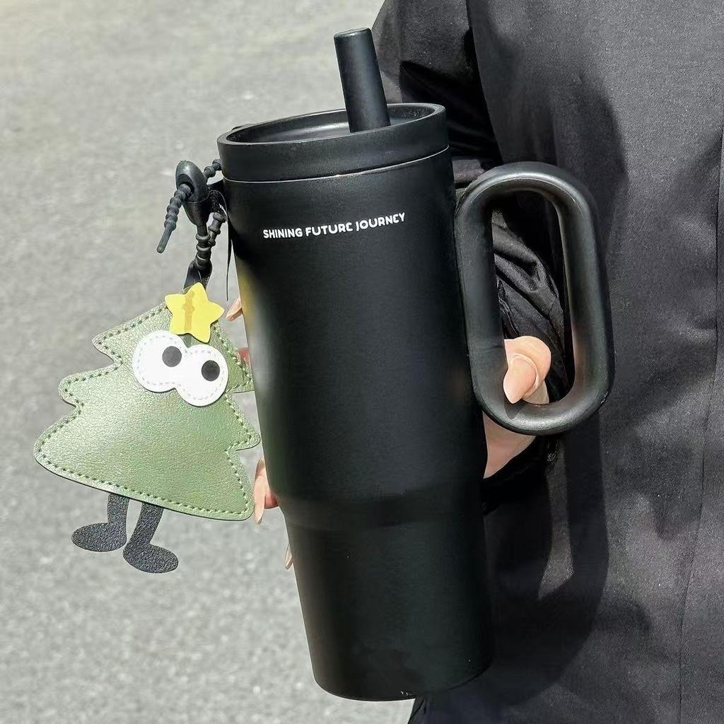High-Capacity 316 Stainless Steel Insulated Cup with Straw