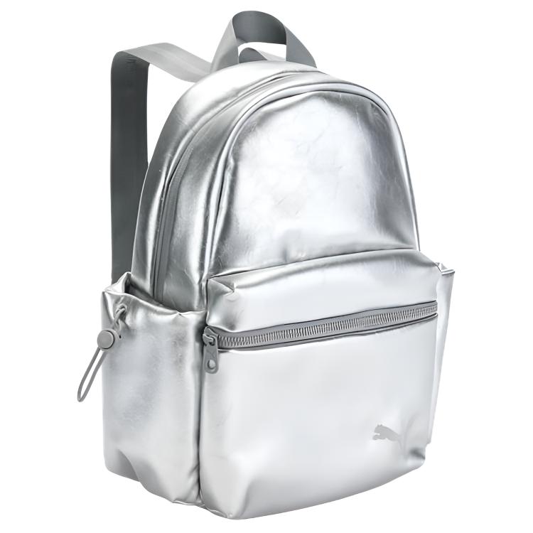 Puma Her Series Brand Logo Classic Fabric Medium Backpack Women backpack Silver 09242901 Silver