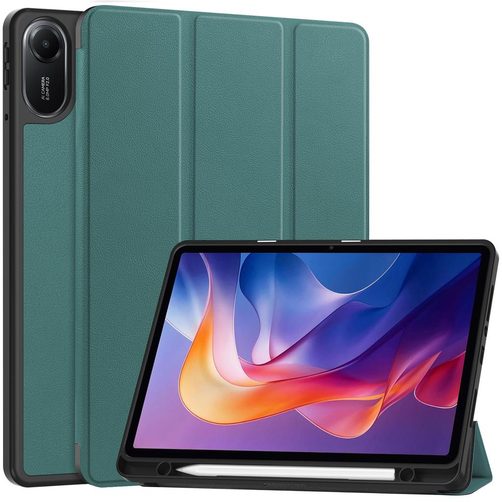 For Xiaomi Redmi Pad 2 Stand Case Shock-Absorbent Leather Tablet Cover with Pen Slot