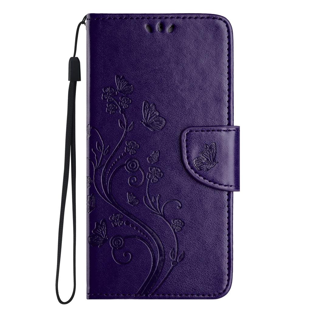 For Samsung Galaxy A06 4G Case Imprinted Mini Butterfly Leather Wallet Phone Cover