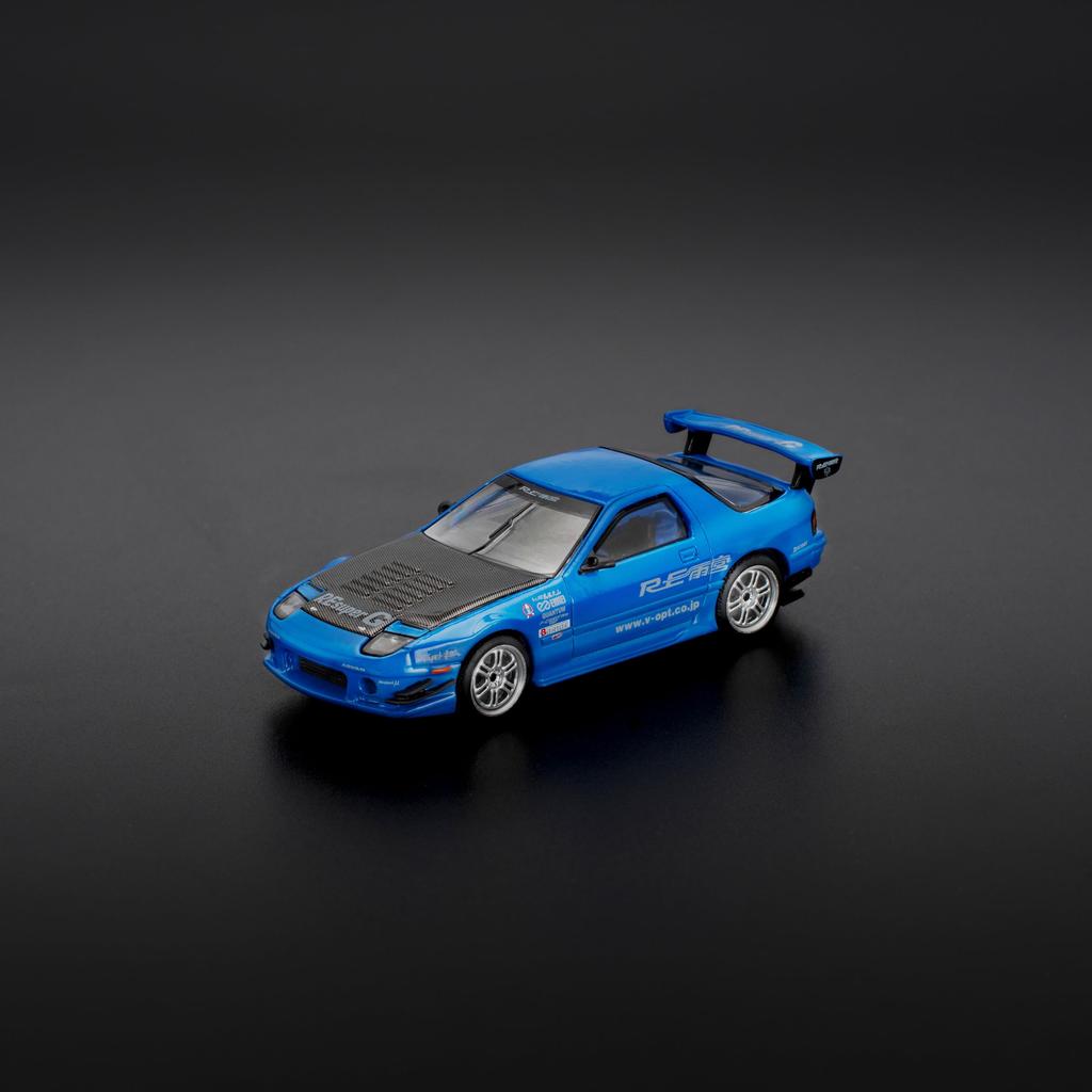 Genesis Company POP RACE Mazda RE Amemiya RE Amemiya Fertig PR640290 1/64 RX-7 (FC3S) - Blau, Modell,