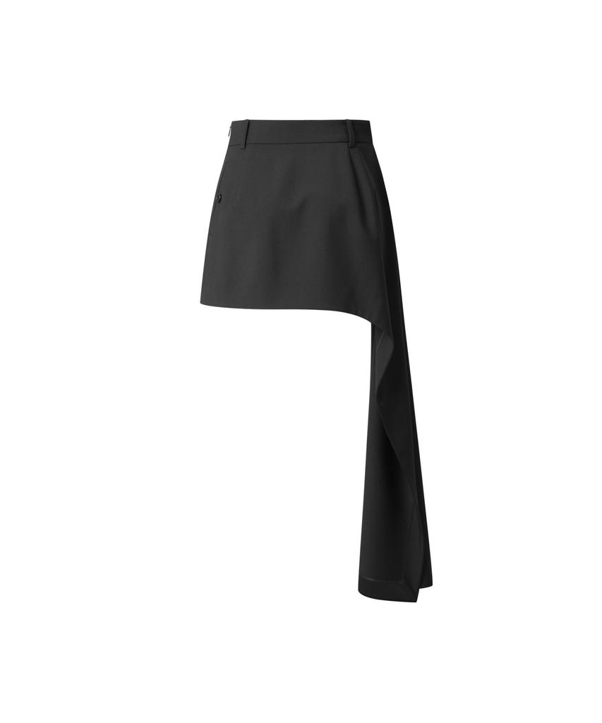 RECODE Asymmetric Draped Skirt_Rqkam25548Bkx
