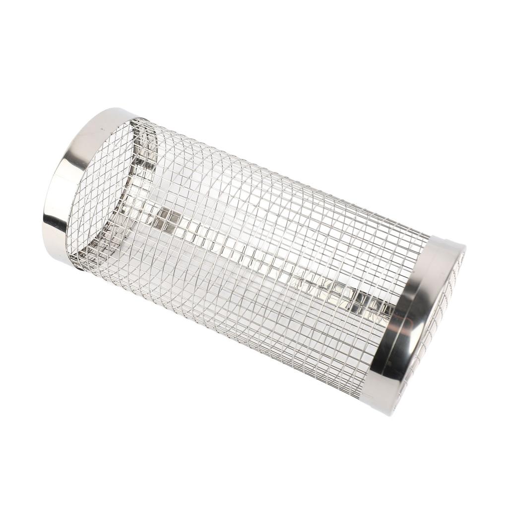 Barbecue Grilling Basket Stainless Steel Heat Resistant Rust Prevention BBQ Grill Cage with Hook