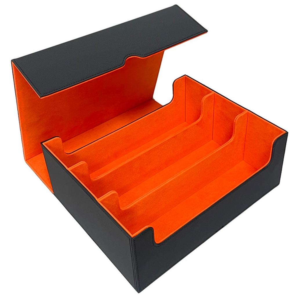 Card Storage Box For Trading Cards, 1200+ PU Leather Commander Card Case, Magnetic Closure Card Holder Fits For Game Cards