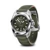 VICTORINOX Automatic Analog Automatic Green Green Rubber Stainless Steel Case Strap Brand Name Green I.N.O.X. Watch, Waterproof, Men's, Winding, Dial,