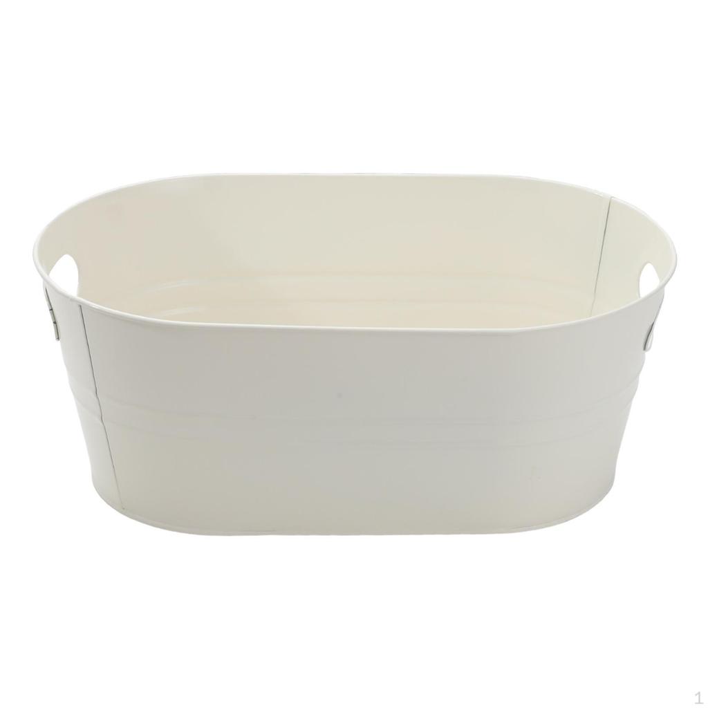 Galvanized Oval Ice Bucket for Drinks, Champagne Bucket, Bar, Restaurant, Parties, Family
