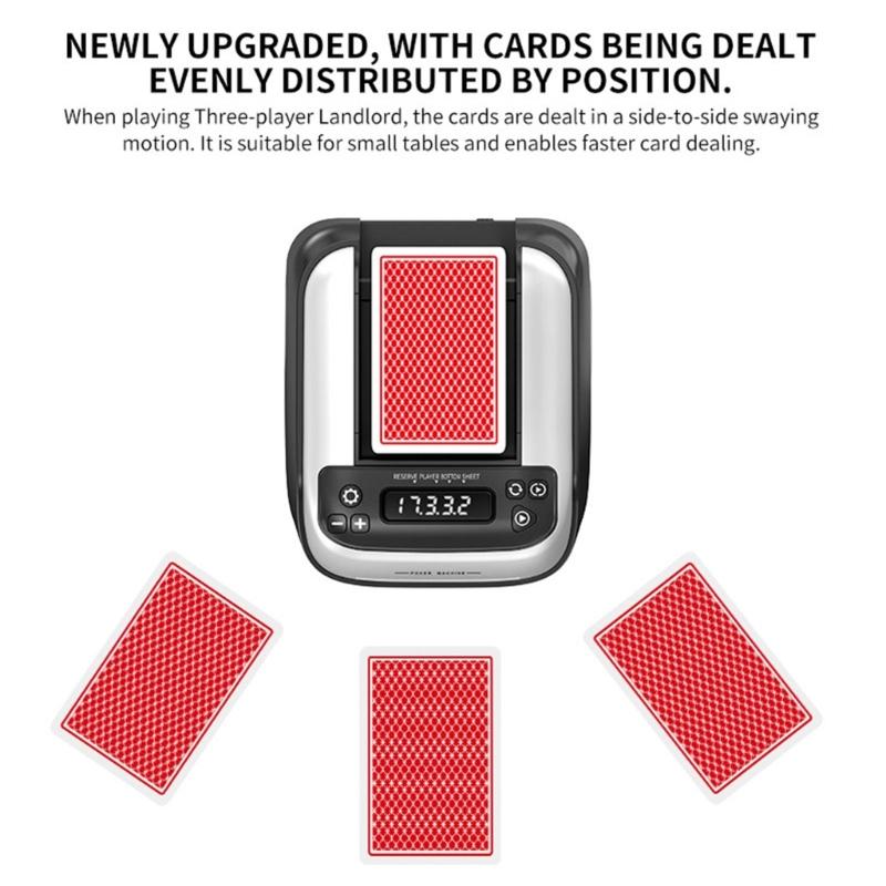360 Degree Rotating Poker Card Shuffler Machine Playing Poker Dispenser Device for Home Parties And Game night