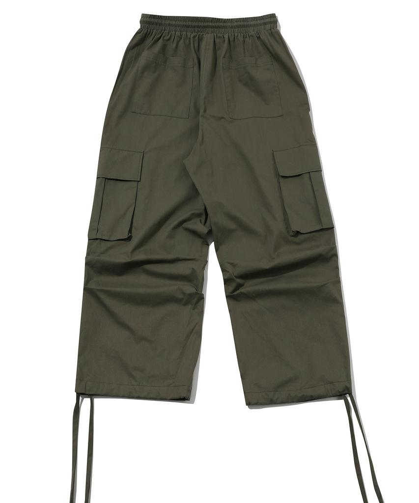 CPGN STUDIO Pantaloni Cargo Larghi Grandi con Dardi Kaki