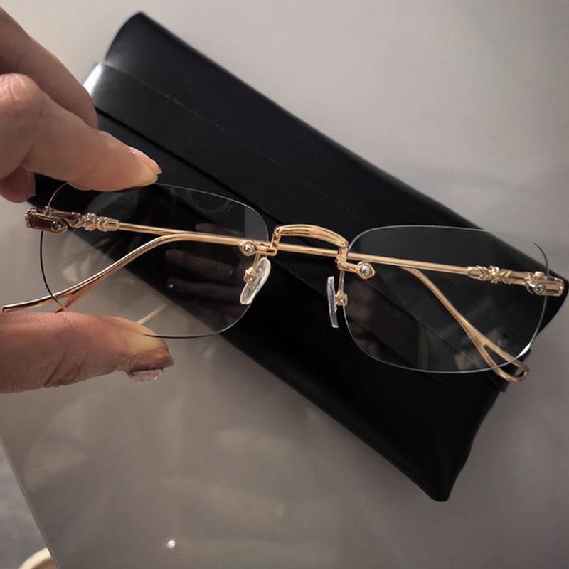 

Women Retro Metal Eyeglasses Y2K Small Square Frame Glasses Clear Reading Spectacle Blue Light Blocking Eyewear золотой