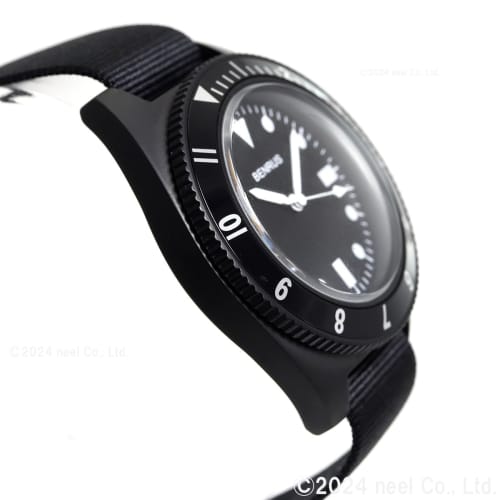 Benrus Military Watch TYPE-1-BLACK Men's Black