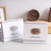 Färgövergång 2026 Skrivbordskalender Liten Fräsch Spiralmontering Nyårskalender Förtjockat Papper Att-göra-lista Stående Vändkalender