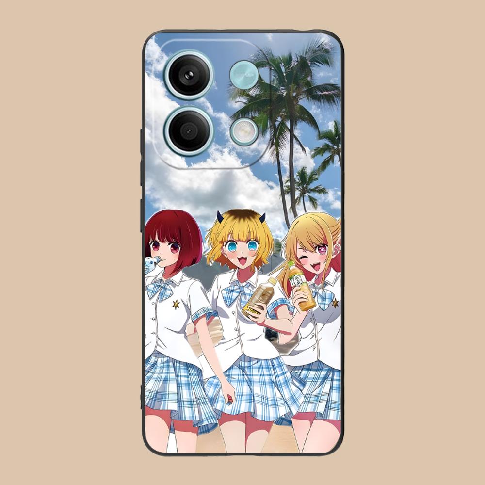 Oshi No Ko B-Komachi Phone Case for POCO M6 M5 M4 M3 X7 X6 X5 X4 X3 F6 F5 F4 Pro GT 5G Colour Protective Pretty Cover Luxury