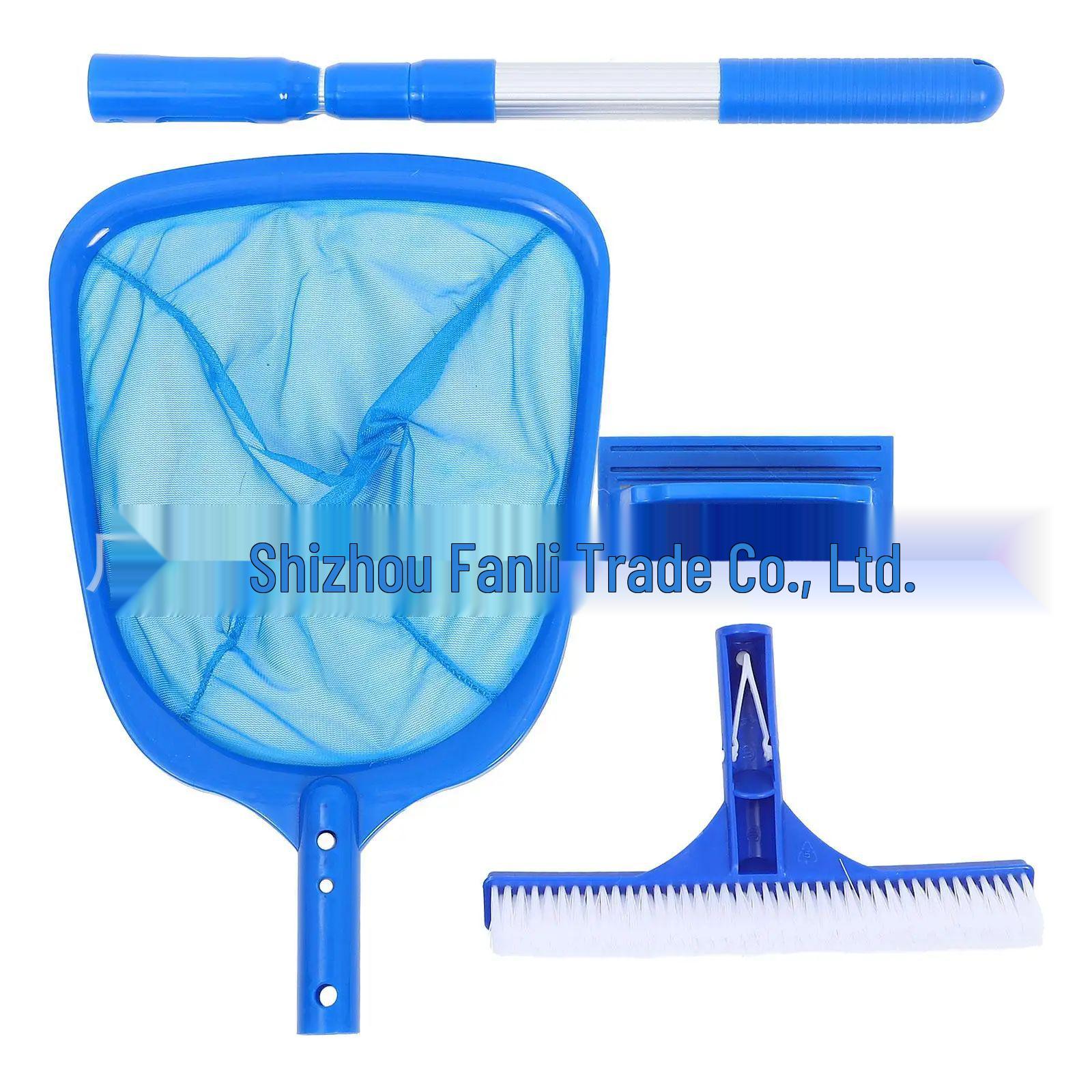 3-Piece Pool Cleaning Kit: Net, Telescopic Pole & Brush 1.7m Telescopic Pole