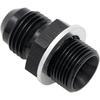 Aluminum 6AN Male Flare to 9/16-24 Male Carb Carburetor Fuel Inlet Fitting Adapter Black