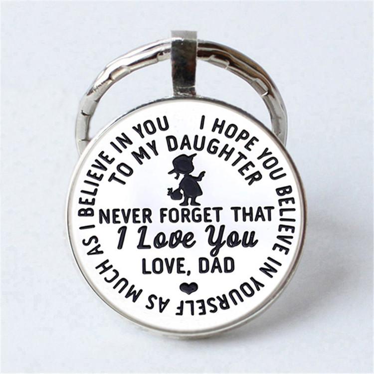 Keychain Accessories Pendant Floral Thanksgiving Text Good Friends Retro Personalized Keychain Gift Pendant