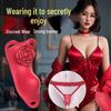 Wearable Rose Vibrator for Women - Strong Internal Vibration, Wireless Remote Control, Non-Enlarging Design.