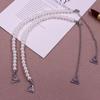 1Pair Metal Aniti-slip Bras Straps Fashion Rhinestone Pearl Underwear Strap Adjustable Shoulder Strap Women Lingerie Accessories