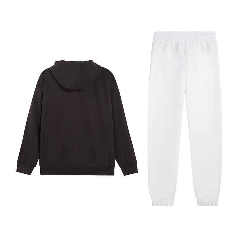 Li-Ning Versatile Solid Color Simple Jacket Comfortable Sweatpants Casual Sports Suit Women Suit AWDVH98-4+AKLVD12-2