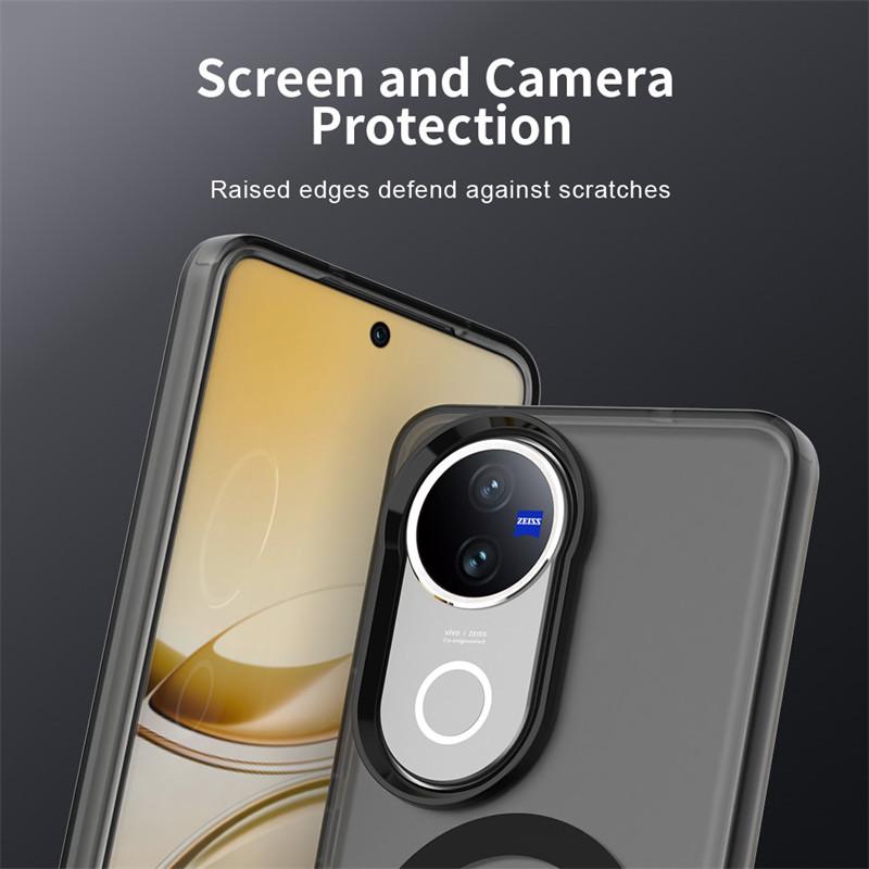 Magnetic For Vivo V50 5G Case Magsafe Wireless Charging Cover Vivo V50 5G Matte PC Protective Phone Back Cases For Vivo V50 5G