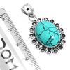 925 Sterling Silver Pendant Women Gemstone Handmade Jewelry Halloween Gift Blue Green Purple Copper Turquoise Pearl Lapis Mother Of Pearl Costume