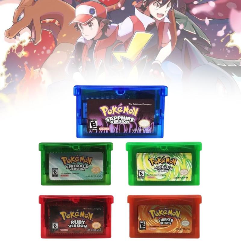 Nostalgic Ndsl Gbm Gbasp Gba Game Cartridge Collection With Legendary Pokmon Designs