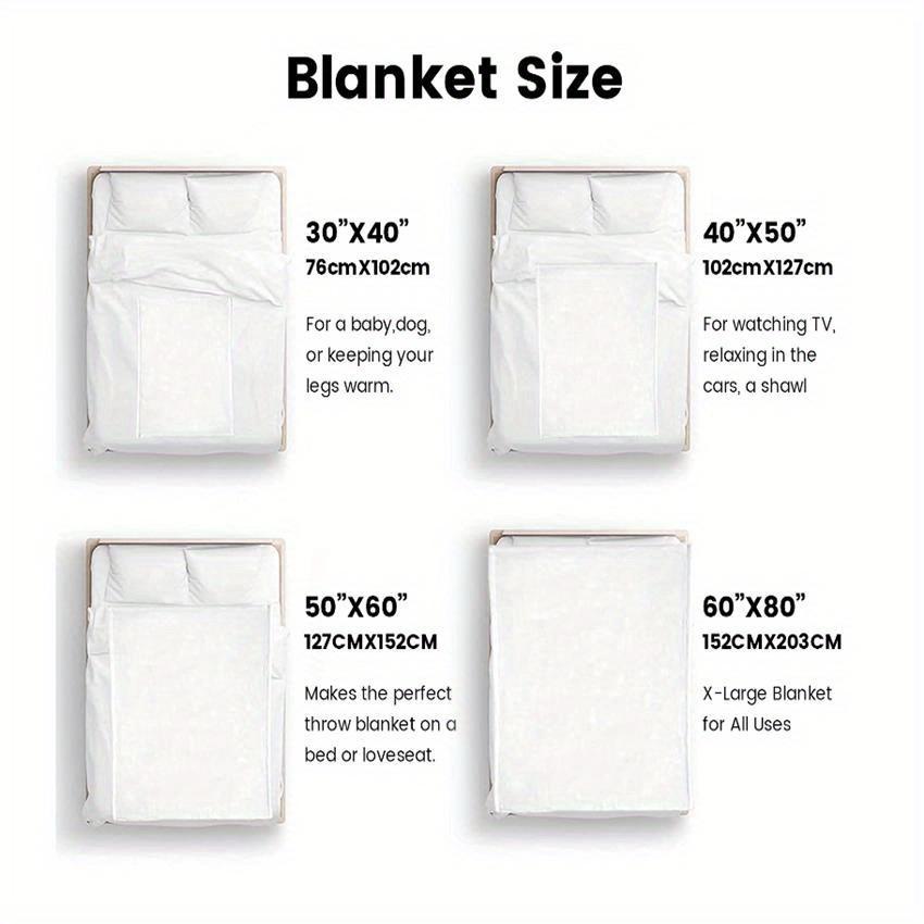 [Cozy Comfort] Cozy Wolf & Wolf Howling Design Throw Blanket - Soft, Lightweight Plush Fleece for Adults & Teens, Blue & Purple